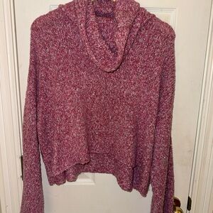 Sincerely Jules Maroon Cowl Neck Sweater